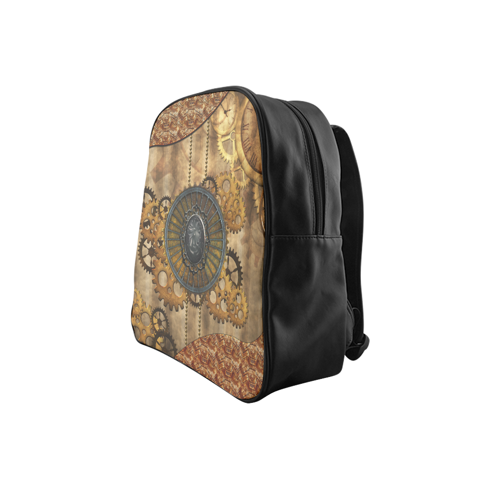 Steampunk, elegant, noble design School Backpack (Model 1601)(Small)