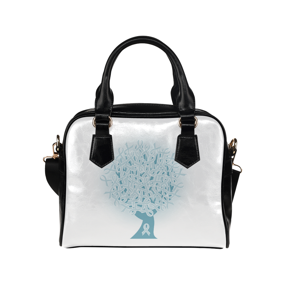 Tree Blue Shoulder Handbag (Model 1634)