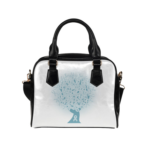 Tree Blue Shoulder Handbag (Model 1634)