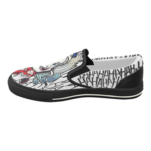 harley quinn suicide squad Women's Slip-on Canvas Shoes (Model 019)