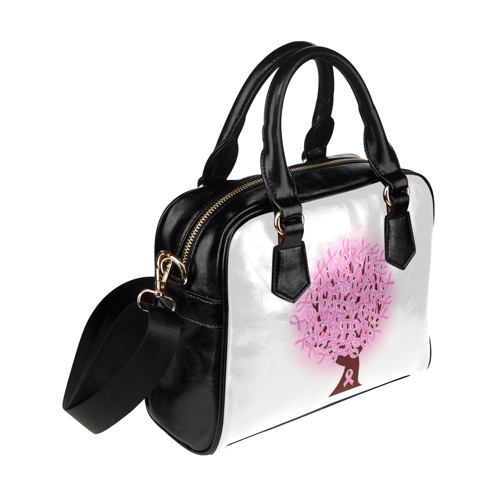 Tree Pink Shoulder Handbag (Model 1634)