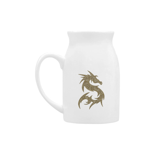 Magic Dragon Contour Antique Gold Milk Cup (Large) 450ml