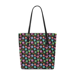 Owls With Flowers Laptop Tote Bag - Fits 15.6 Inch Laptop, Lightweight Canvas Bag