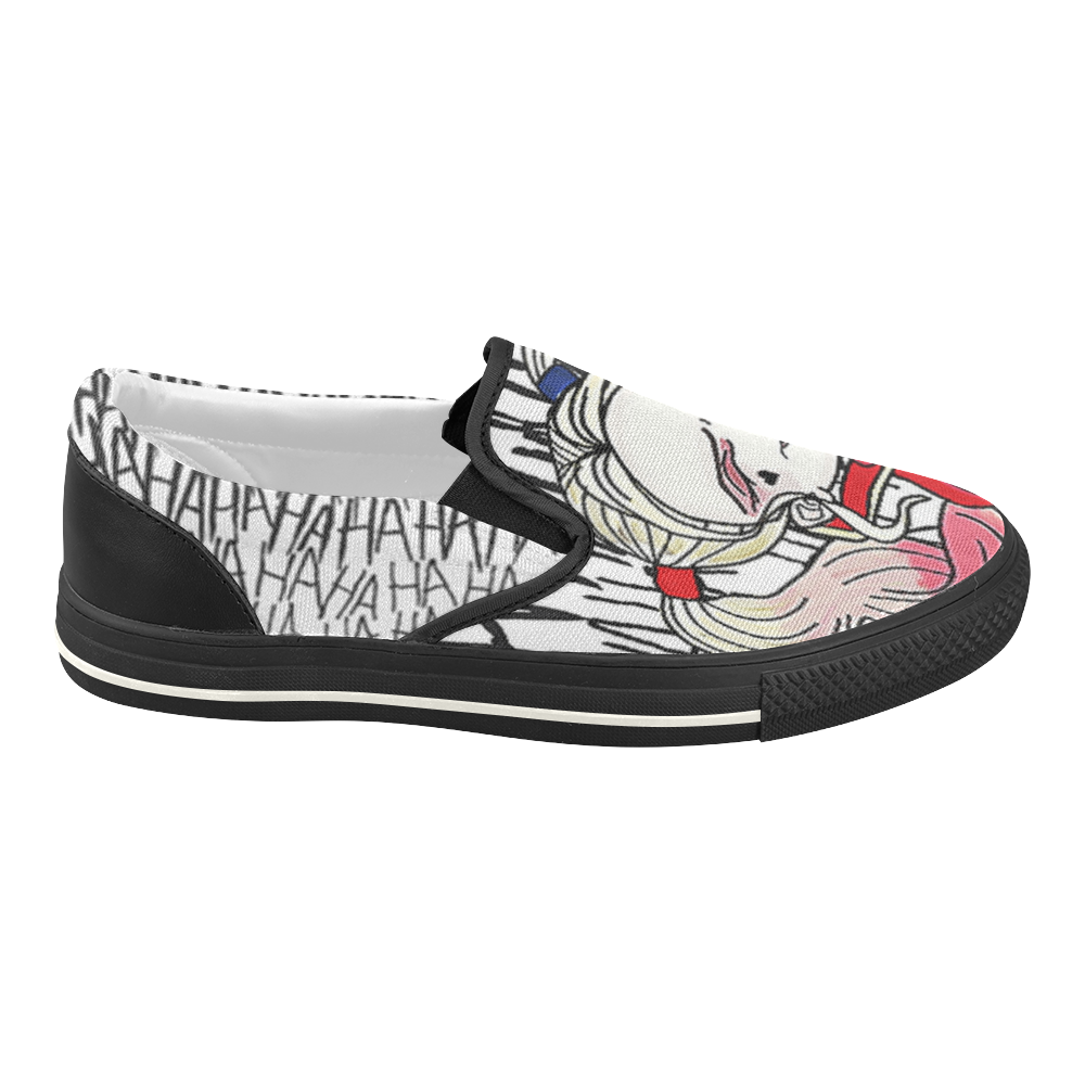harley quinn suicide squad Women's Slip-on Canvas Shoes (Model 019)