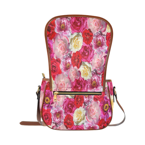 Bed Of Roses Saddle Bag/Small (Model 1649) Full Customization