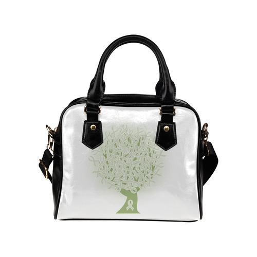 Tree Green Shoulder Handbag (Model 1634)