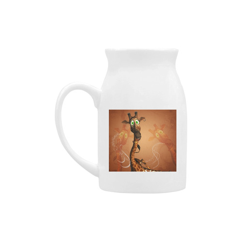 Funny, cute giraffe Milk Cup (Large) 450ml
