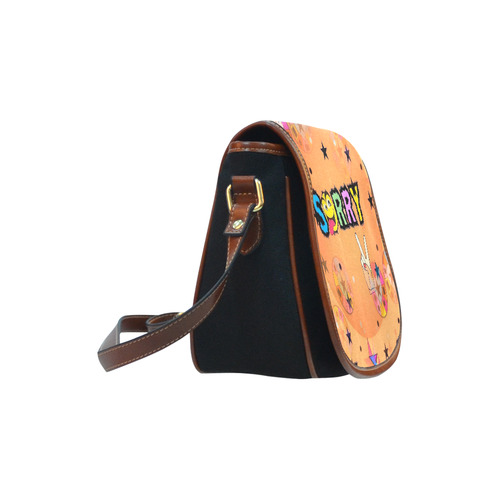 Sorry by Popart Lover Saddle Bag/Small (Model 1649)(Flap Customization)