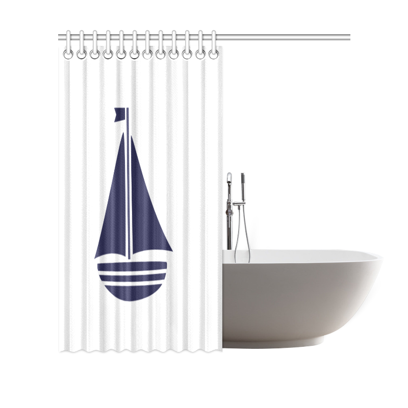 Sailboat Shower Curtain 69"x70"
