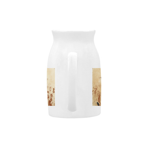 Funny, cute giraffe with fairy Milk Cup (Large) 450ml