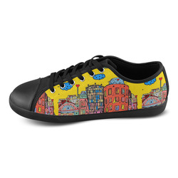 Dancing House Prague by Nico Bielow Canvas Shoes for Women/Large Size (Model 016)