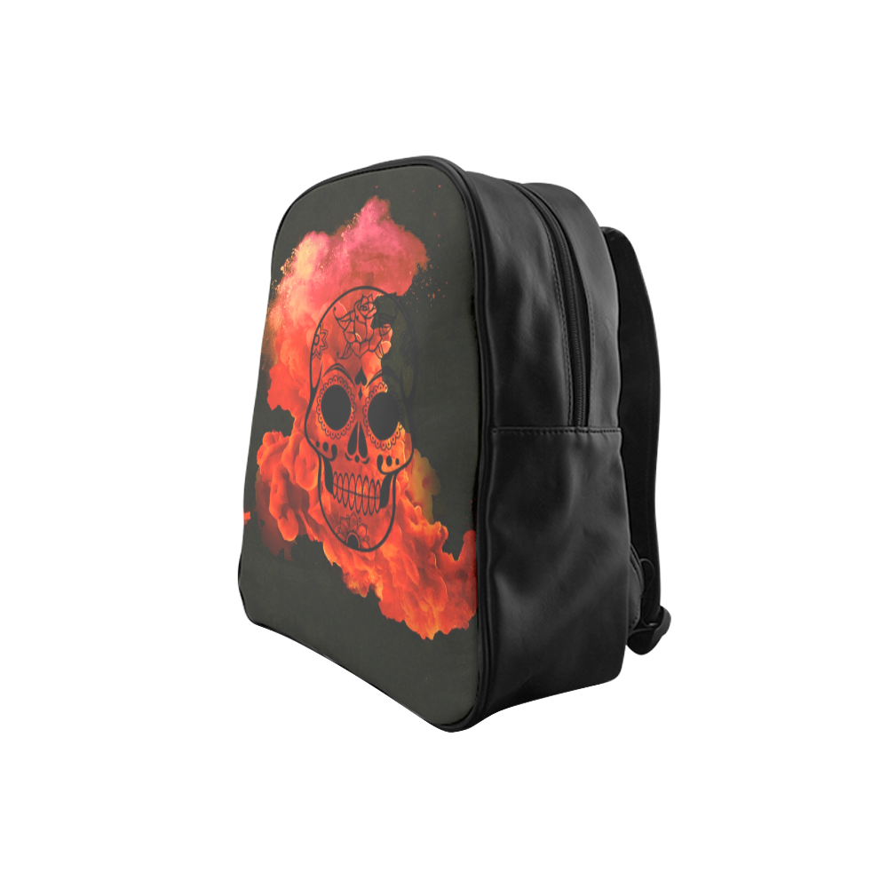 smoky skull D School Backpack (Model 1601)(Small)