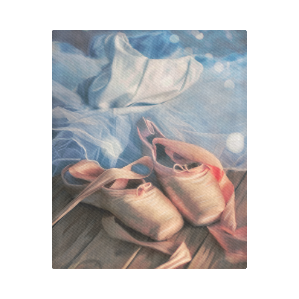 Painting ballet ballerina shoes and jersey tutu Duvet Cover 86"x70" ( All-over-print)