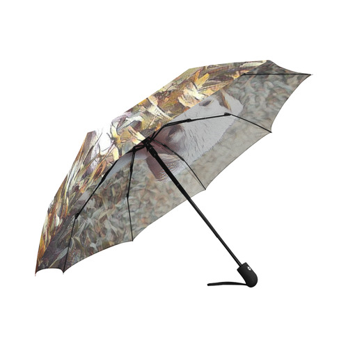 adorable puppy by JamColors Auto-Foldable Umbrella (Model U04)