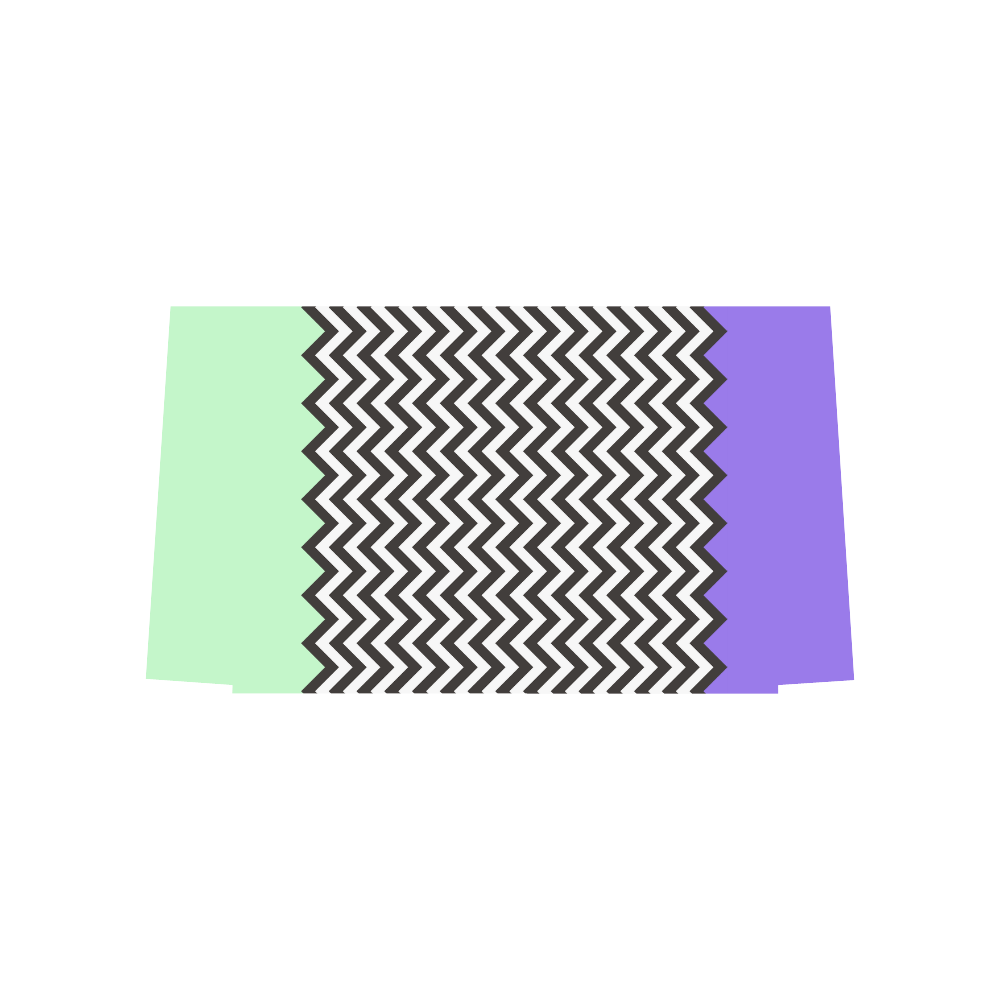 HIPSTER zigzag chevron pattern black & white Euramerican Tote Bag/Large (Model 1656)