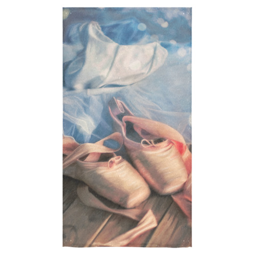 Painting ballet ballerina shoes and jersey tutu Bath Towel 30"x56"