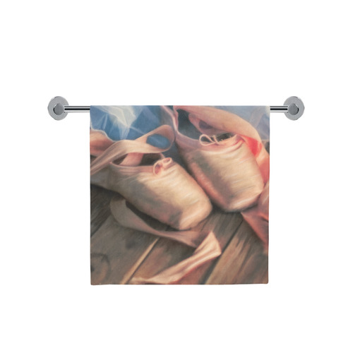 Painting ballet ballerina shoes and jersey tutu Bath Towel 30"x56"
