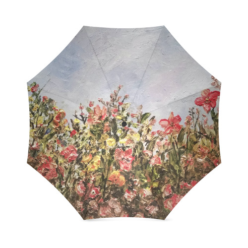 Coral Floral Foldable Umbrella (Model U01)