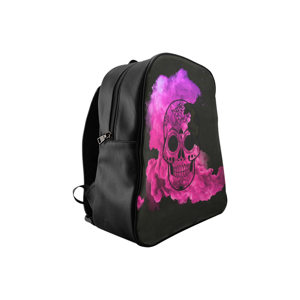 smoky skull C School Backpack (Model 1601)(Small)