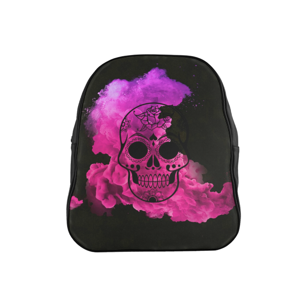 smoky skull C School Backpack (Model 1601)(Small)
