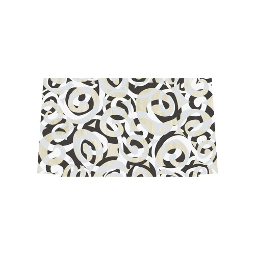 Black White Grey SPIRALS pattern ART Euramerican Tote Bag/Large (Model 1656)