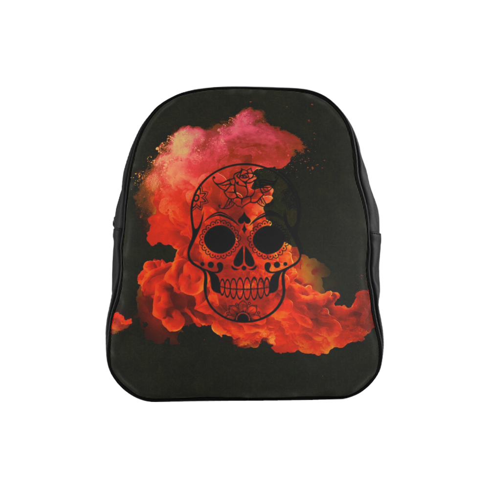 smoky skull D School Backpack (Model 1601)(Small)