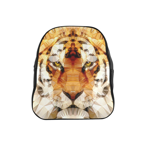 abstract tiger School Backpack (Model 1601)(Small)