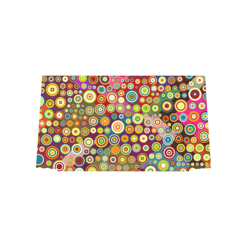 Multicolored RETRO POLKA DOTS pattern Euramerican Tote Bag/Large (Model 1656)