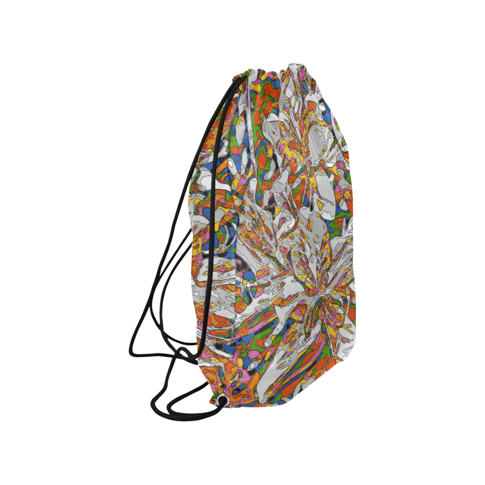 psycho-pop-fun 02C by JamColors Medium Drawstring Bag Model 1604 (Twin Sides) 13.8"(W) * 18.1"(H)