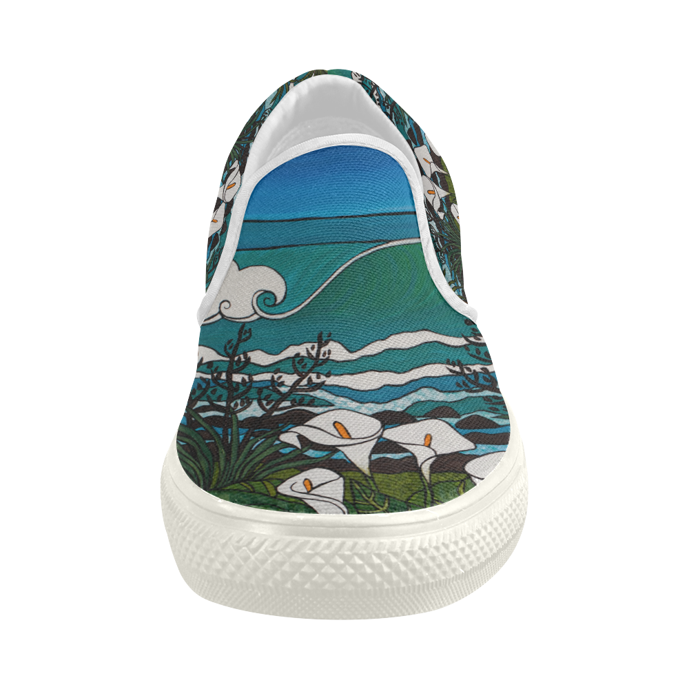 untitled (1 of 1) - Copy Women's Slip-on Canvas Shoes (Model 019)