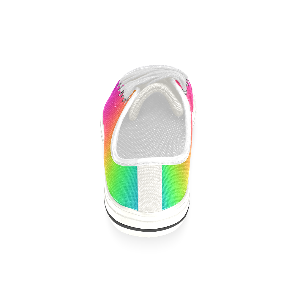 Love the Rainbow Canvas Women's Shoes/Large Size (Model 018)