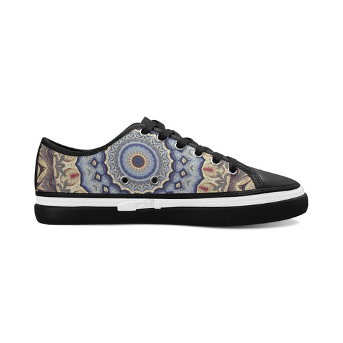 Soft and Warm Mandala Women's Canvas Zipper Shoes/Large Size (Model 001)