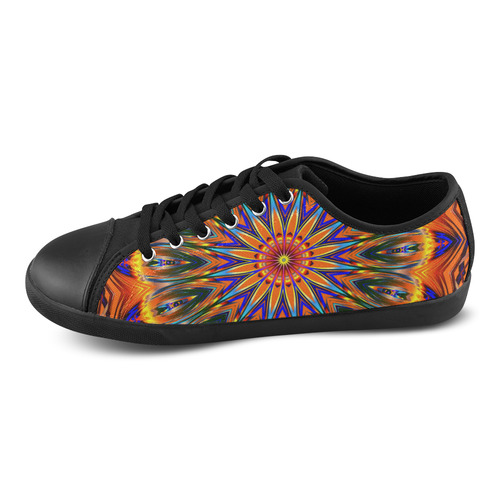 Love Power Mandala Canvas Shoes for Women/Large Size (Model 016)