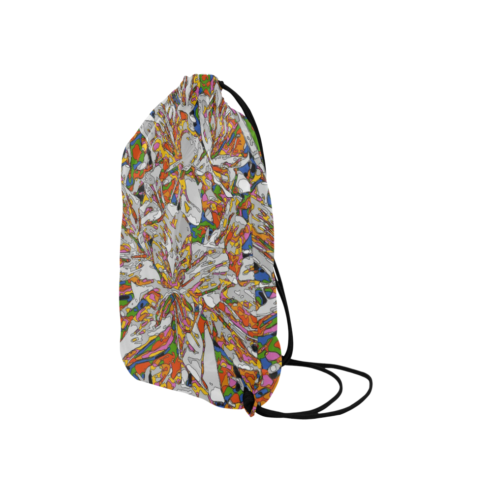 psycho-pop-fun 02C by JamColors Small Drawstring Bag Model 1604 (Twin Sides) 11"(W) * 17.7"(H)