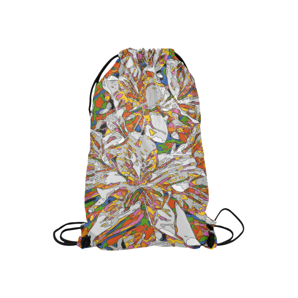 psycho-pop-fun 02C by JamColors Small Drawstring Bag Model 1604 (Twin Sides) 11"(W) * 17.7"(H)