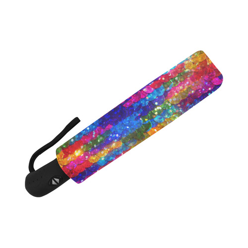 Rainbow Glitter Sequins Auto-Foldable Umbrella (Model U04)