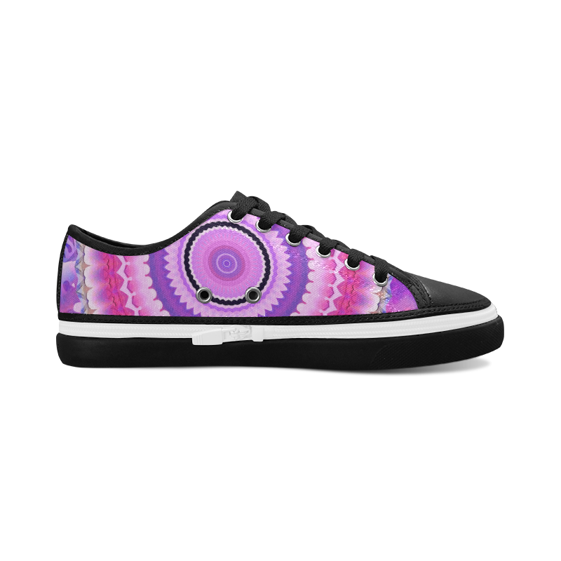 Freshness Energy Mandala Women's Canvas Zipper Shoes/Large Size (Model 001)