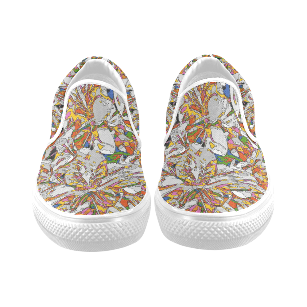 psycho-pop-fun 02C by JamColors Slip-on Canvas Shoes for Men/Large Size (Model 019)