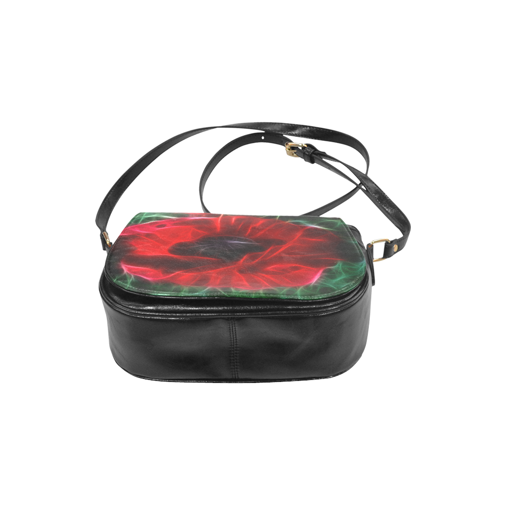 Wonderful Poppies In Summertime Classic Saddle Bag/Large (Model 1648)