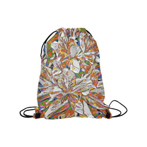 psycho-pop-fun 02C by JamColors Medium Drawstring Bag Model 1604 (Twin Sides) 13.8"(W) * 18.1"(H)