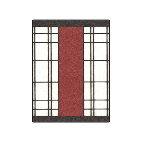 Shoji - red Blanket 50"x60"
