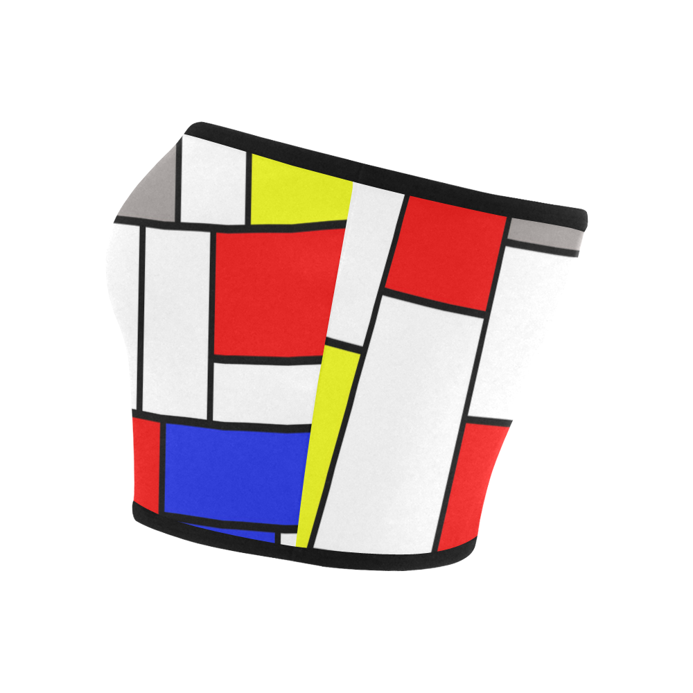 Mondrian style Bandeau Top