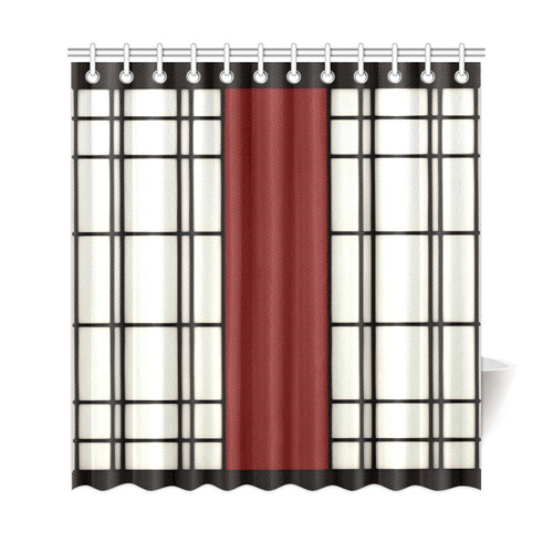 Shoji - Red Shower Curtain 69"x72"