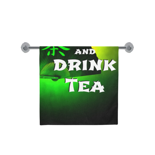 keep calm and drink green tea Bath Towel 30"x56"