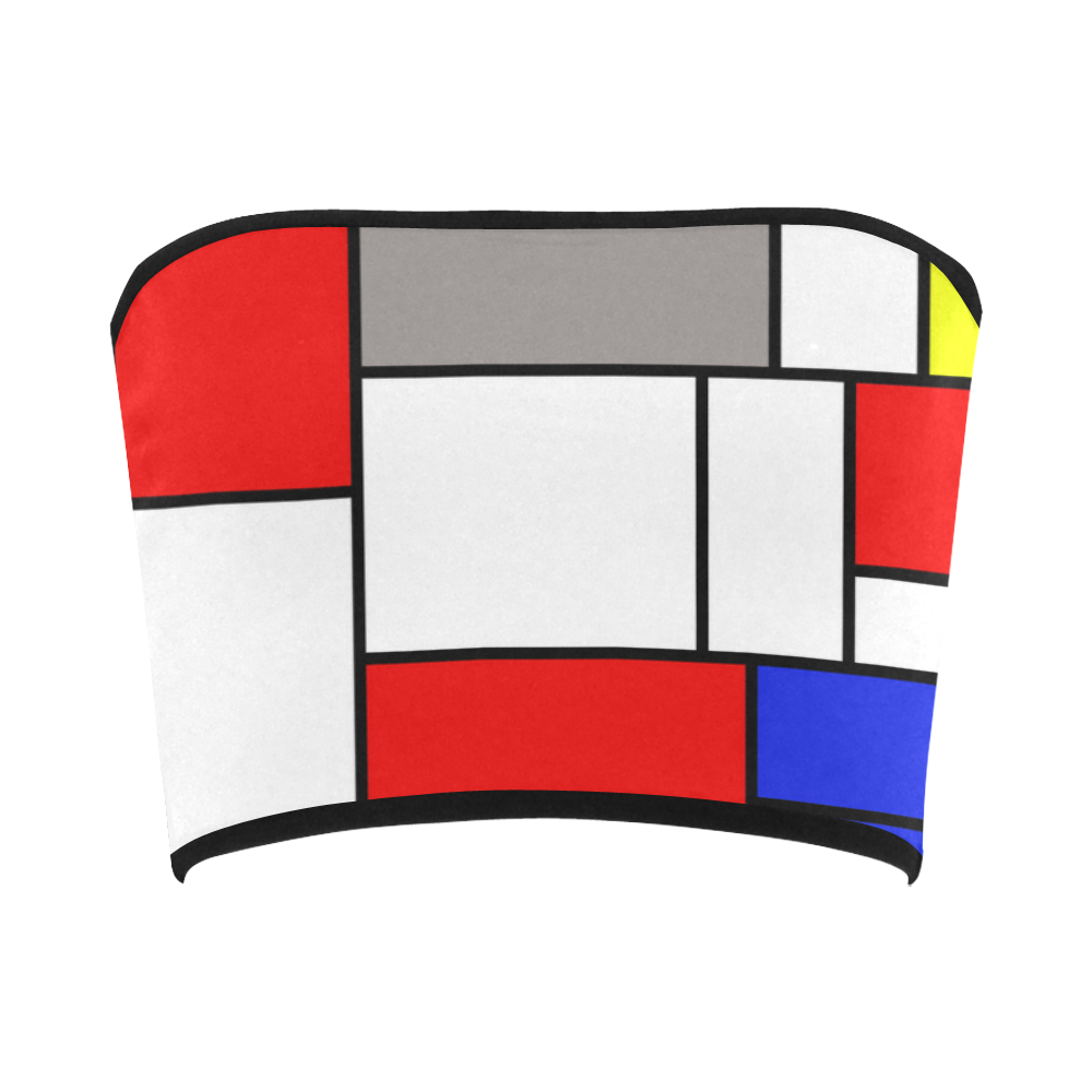 Mondrian style Bandeau Top