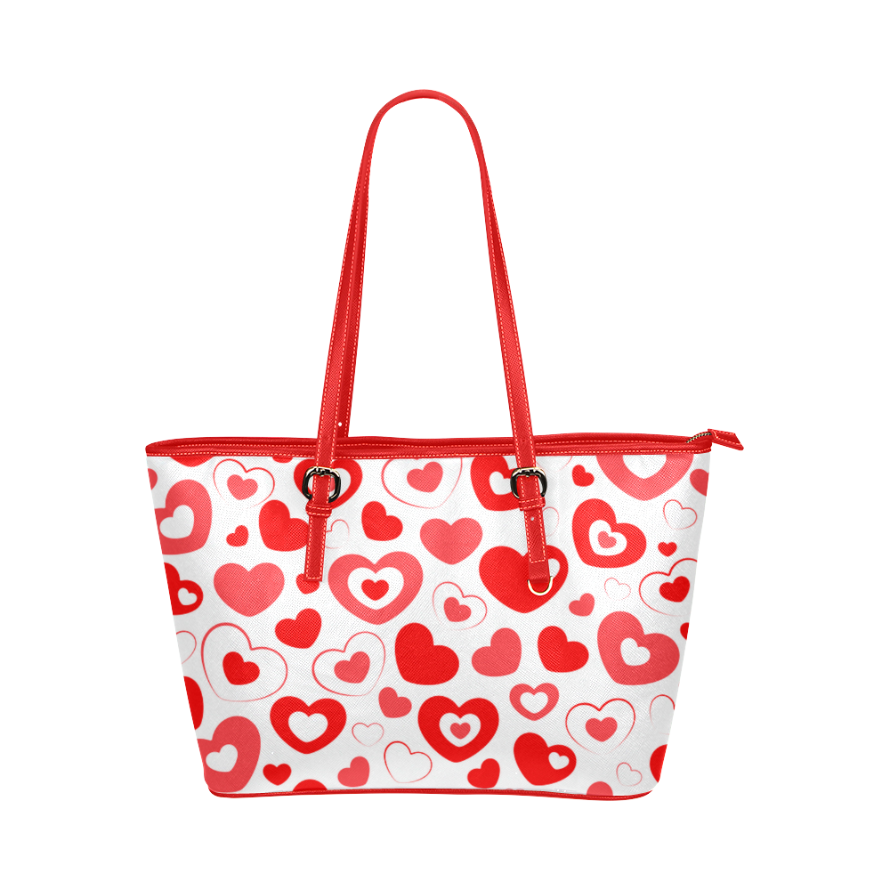 Deep Love Leather Tote Bag/Large (Model 1651) | ID: D1178691