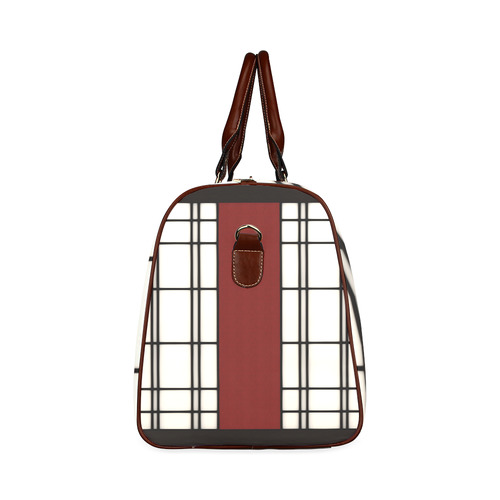 Shoji - red Waterproof Travel Bag/Small (Model 1639)