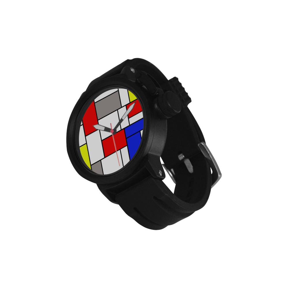 Mondrian style Men's Sports Watch(Model 309)