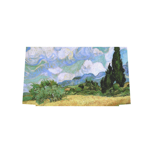 Van Gogh Wheat Field Cypresses Nature Landscape Euramerican Tote Bag/Large (Model 1656)