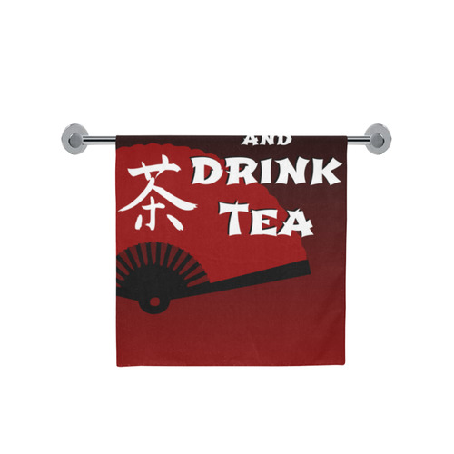 keep calm drink tea - asia edition Bath Towel 30"x56"
